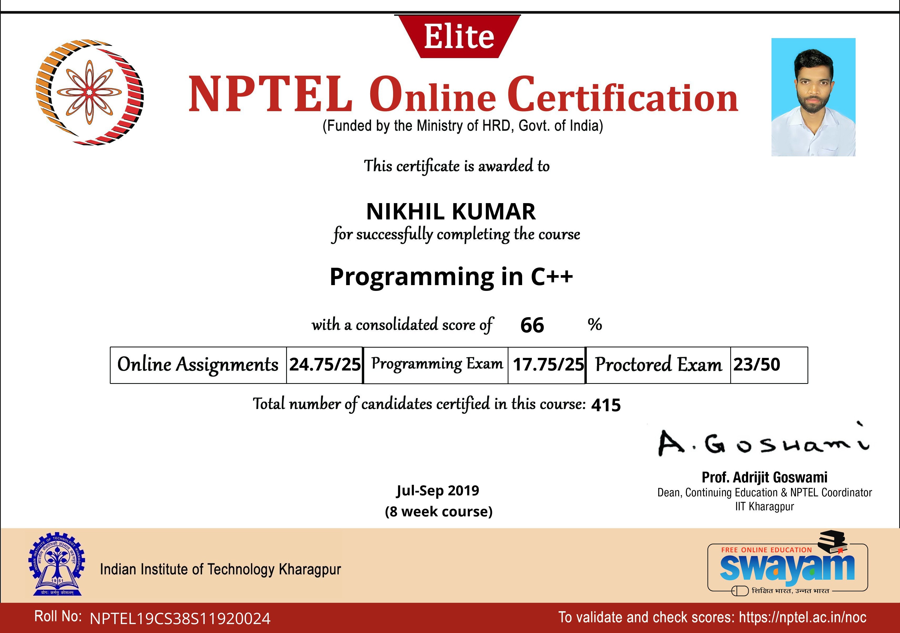 C++ Certificate