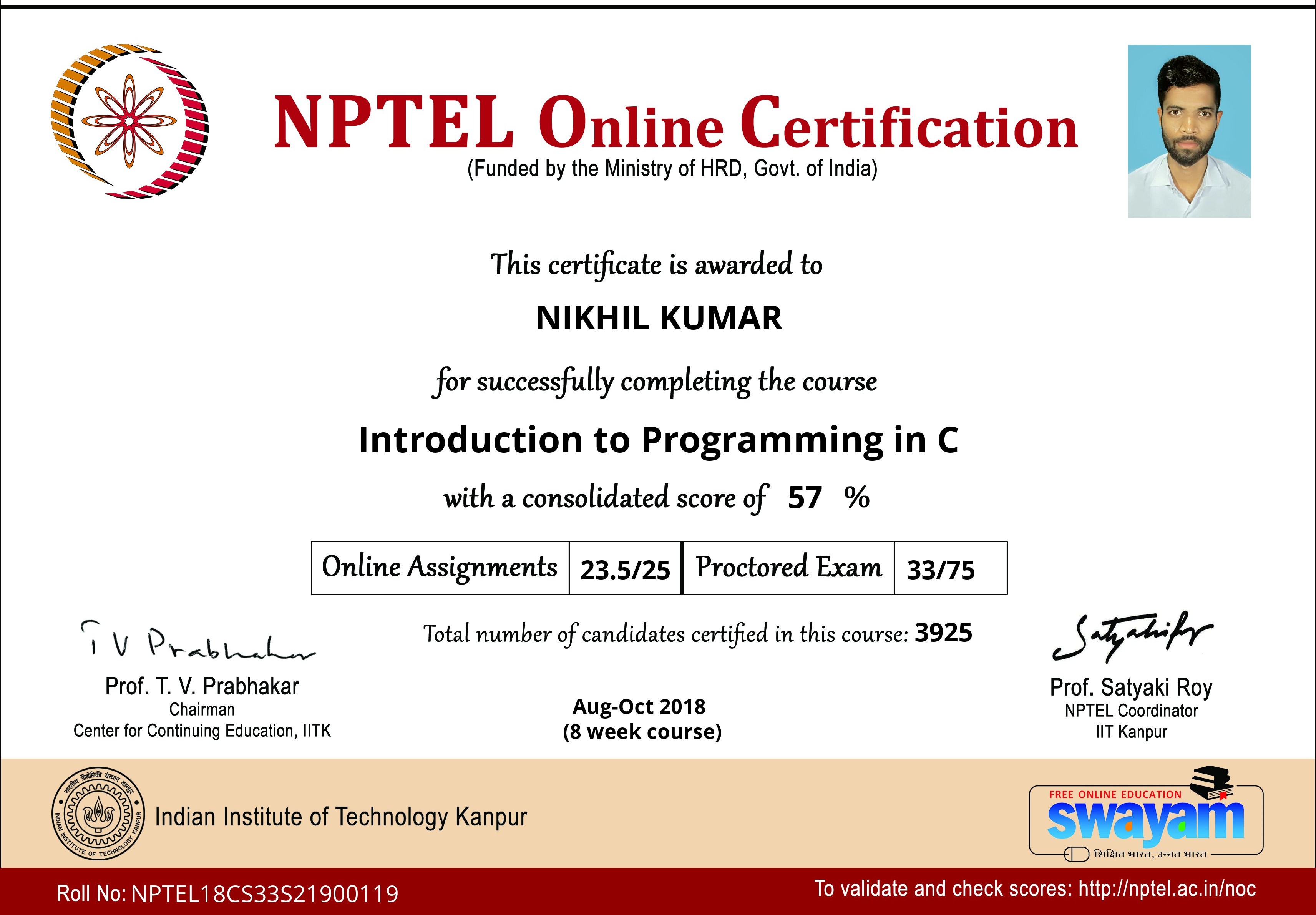 C Certificate